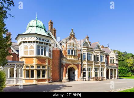 Bletchley Park Mansion House or Bletchley Park Mansion Bletchley Park house Bletchley Park Milton Keynes Buckinghamshire England UK GB Europe Stock Photo