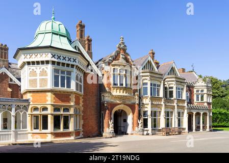 Bletchley Park Mansion House or Bletchley Park Mansion Bletchley Park house Bletchley Park Milton Keynes Buckinghamshire England UK GB Europe Stock Photo