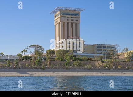 Hotel Mövenpick Resort Aswan, Nil, Insel Elephantine, Assuan, Ägypten Stock Photo