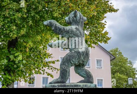 Berliner Bär, Berliner Platz, Lindau, Bayern, Deutschland Stock Photo