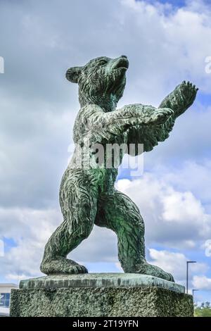 Berliner Bär, Berliner Platz, Lindau, Bayern, Deutschland Stock Photo