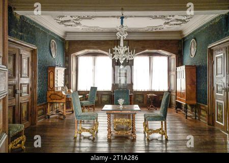 Ein Wohnraum des Grafen, Schloss Weikersheim, Baden-Württemberg, Deutschland Stock Photo