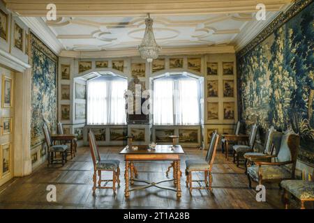 Ein Wohnraum des Grafen, Schloss Weikersheim, Baden-Württemberg, Deutschland Stock Photo