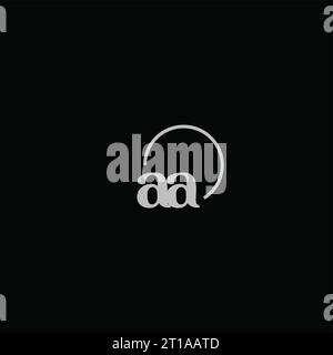 AA initials logo monogram design ideas Stock Vector