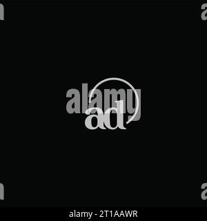 AD initials logo monogram design ideas Stock Vector