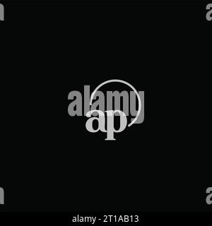 AP initials logo monogram design ideas Stock Vector