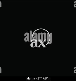 AX initials logo monogram design ideas Stock Vector
