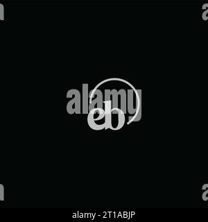 EB initials logo monogram design ideas Stock Vector