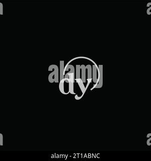 DY initials logo monogram design ideas Stock Vector
