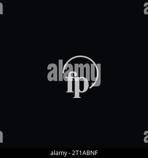 FP initials logo monogram design ideas Stock Vector