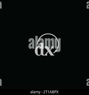 DX initials logo monogram design ideas Stock Vector