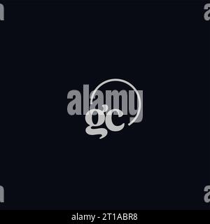 GC initials logo monogram design ideas Stock Vector