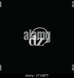 DZ initials logo monogram design ideas Stock Vector