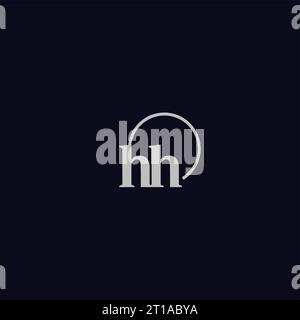 HH initials logo monogram design ideas Stock Vector