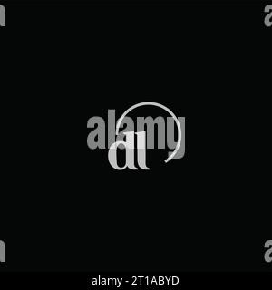 DL initials logo monogram design ideas Stock Vector