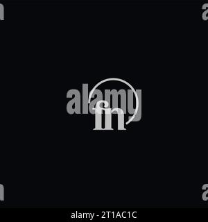 FN initials logo monogram design ideas Stock Vector