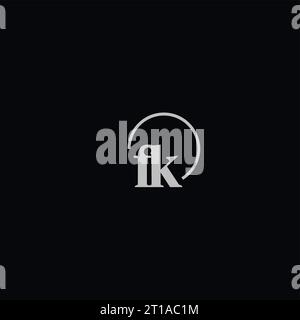 FK initials logo monogram design ideas Stock Vector