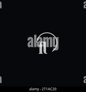 FL initials logo monogram design ideas Stock Vector