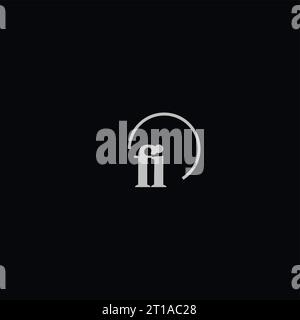 FI initials logo monogram design ideas Stock Vector