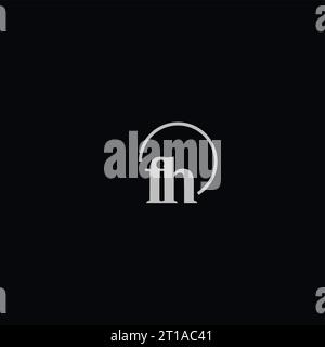 FH initials logo monogram design ideas Stock Vector