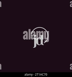 JD initials logo monogram design ideas Stock Vector