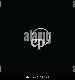 EP initials logo monogram design ideas Stock Vector