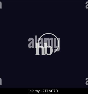 HB initials logo monogram design ideas Stock Vector