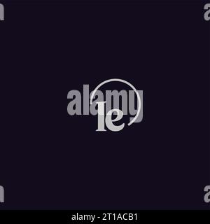 IE initials logo monogram design ideas Stock Vector