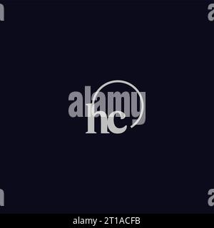 HC initials logo monogram design ideas Stock Vector