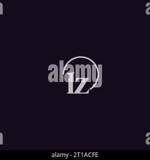 IZ initials logo monogram design ideas Stock Vector