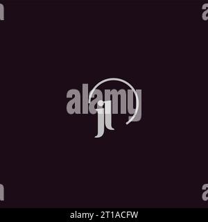 JL initials logo monogram design ideas Stock Vector