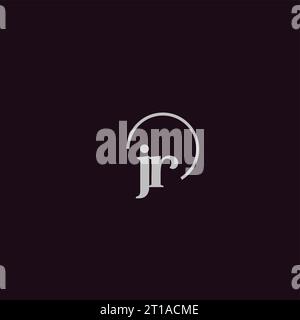 JR initials logo monogram design ideas Stock Vector