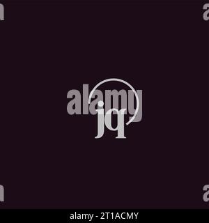 JQ initials logo monogram design ideas Stock Vector