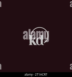 KD initials logo monogram design ideas Stock Vector