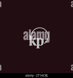 KP initials logo monogram design ideas Stock Vector