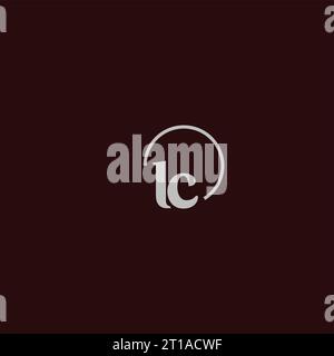 LC initials logo monogram design ideas Stock Vector
