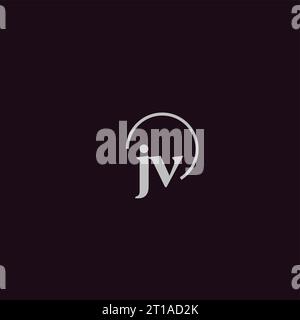 JV initials logo monogram design ideas Stock Vector