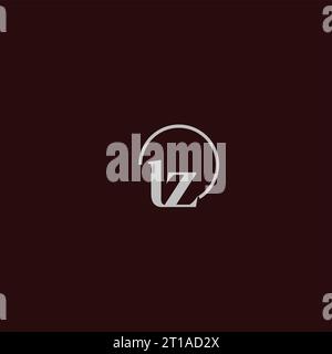 LZ initials logo monogram design ideas Stock Vector