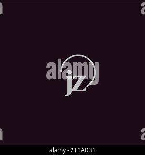 JZ initials logo monogram design ideas Stock Vector