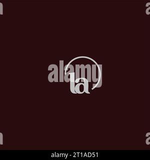 LA initials logo monogram design ideas Stock Vector