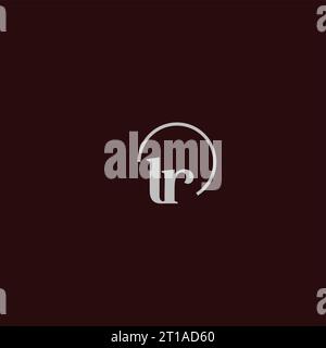 LR initials logo monogram design ideas Stock Vector