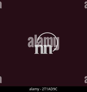 NN initials logo monogram design ideas Stock Vector