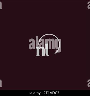 NL initials logo monogram design ideas Stock Vector