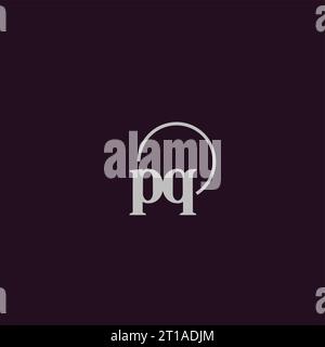 PQ initials logo monogram design ideas Stock Vector