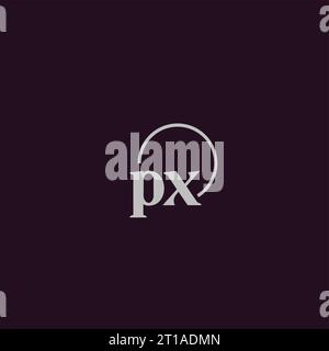 PX initials logo monogram design ideas Stock Vector