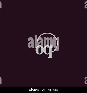 OQ initials logo monogram design ideas Stock Vector