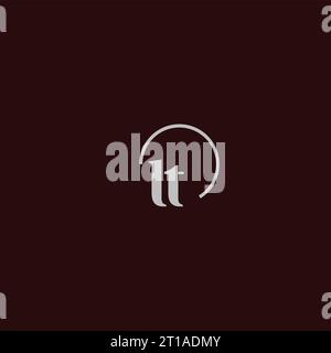 LT initials logo monogram design ideas Stock Vector