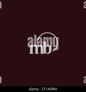 MB initials logo monogram design ideas Stock Vector