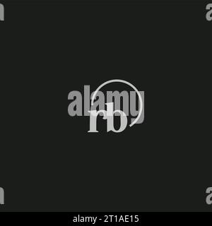 RB initials logo monogram design ideas Stock Vector