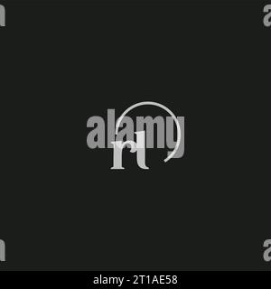 RL initials logo monogram design ideas Stock Vector